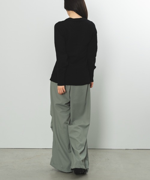 パンツ SENEE tuck loose parachute pants セール】tuck loose parachute pants（タックルーズパラシュート