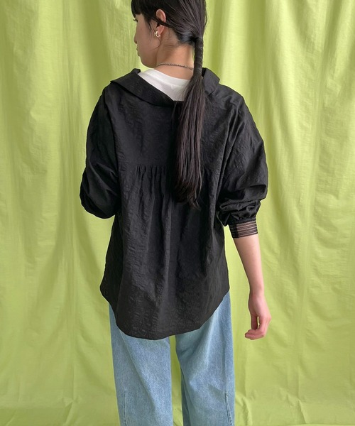 LHELBIE（レルビエ） ブラウス シャツ ドロストスキッパーシャツ