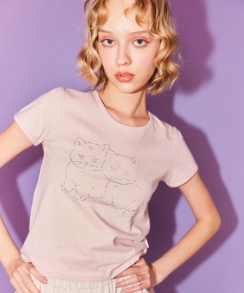 tシャツ RHINESTONE BABYS Tシャツ レディース