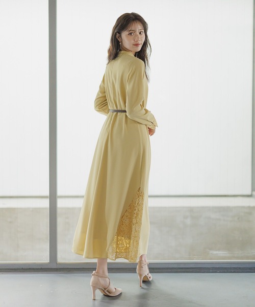 【未使用タグ付き】Andemiu レースキリカエイレヘムドレス M Andemiu（アンデミュウ） ワンピース 「選べる着丈」スソレース