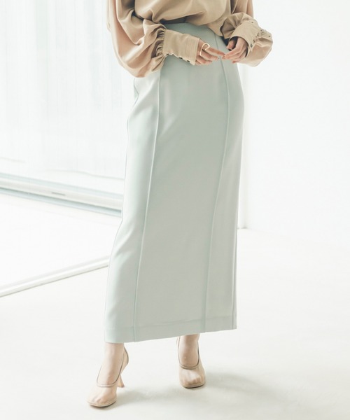anuans（アニュアンス） スカート ダブルサテンナロースカート