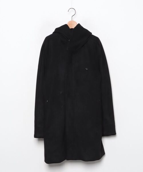 1 piu 1 uguale 3 ブラックモッズコート 1PIU1UGUALE3 (ウノピュウノウグァーレトレ) BLACK MILITARY BY