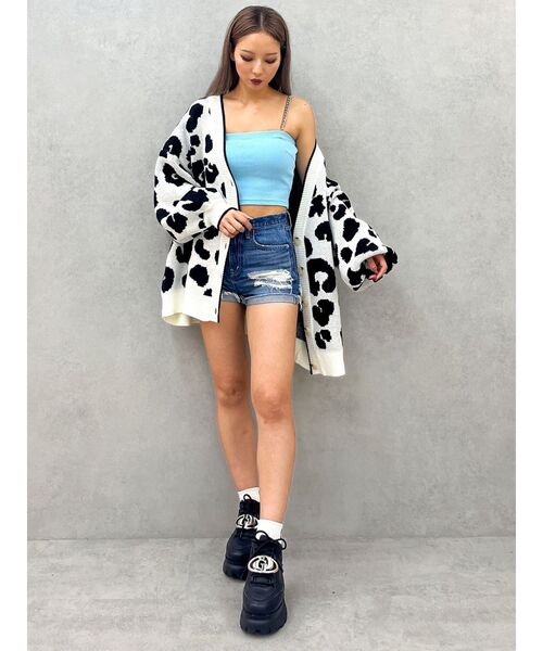 GYDA（ジェイダ） キャミソール chainストラップテレコビスチェ