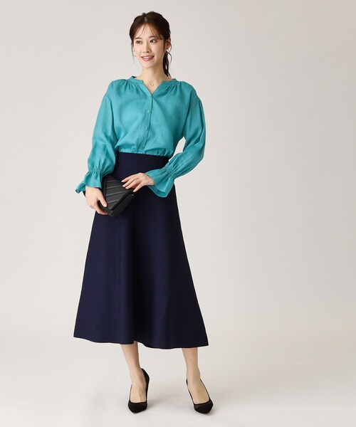 sadaabeok ラミーコットンギャザーブラウス sadaabeok ラミーコットンギャザーブラウス sadaabeok様専用 ラミー