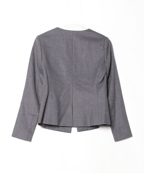 theory（セオリー） 」 ノーカラージャケット 0 グレー レディース