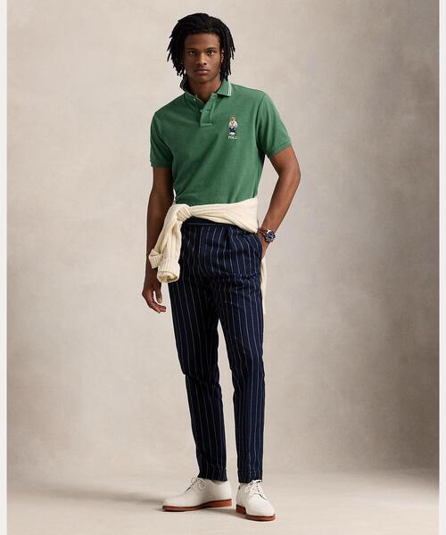 カスタム スリム Polo ベア メッシュ ポロシャツ RALPH LAUREN｜カスタム スリム Polo ベア メッシュ ポロシャツ