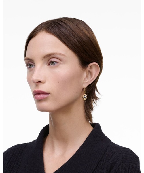 MARC JACOBS ピアス BUTTON ENAMEL DROP EARRINGS/ボタン