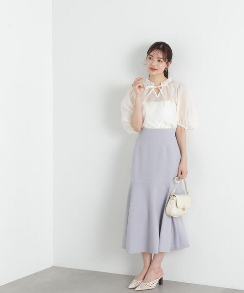 美品 アンスクリア 3,2万 ボリュームスリーブブラウス 白 INSCRIRE 楽天市場】【店内全品20％OFFクーポン】10/27 9:59まで□シアー