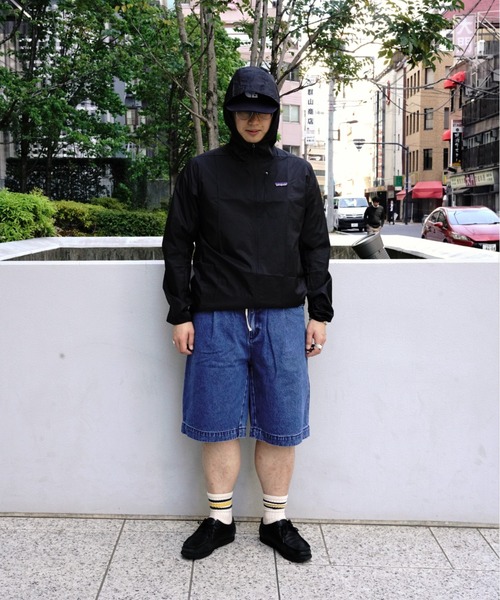 BEAVER パンツ B omnivore/ビーオムニボー DENIM WIDE SHORTS