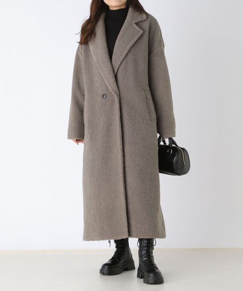 「Heather」 チェスターコート FREE グレー レディース_画像3