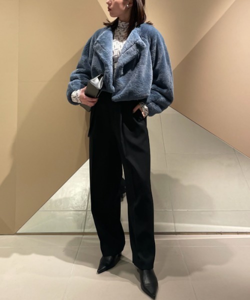 FRAY I.D ジャケット　ネイビー　0サイズ FRAY I.D（フレイ・アイディー） ジャケット 0 ベージュ レディース