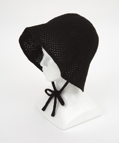 ankoROCK 帽子 ハット an meets zakka コード付きコットンニットハット