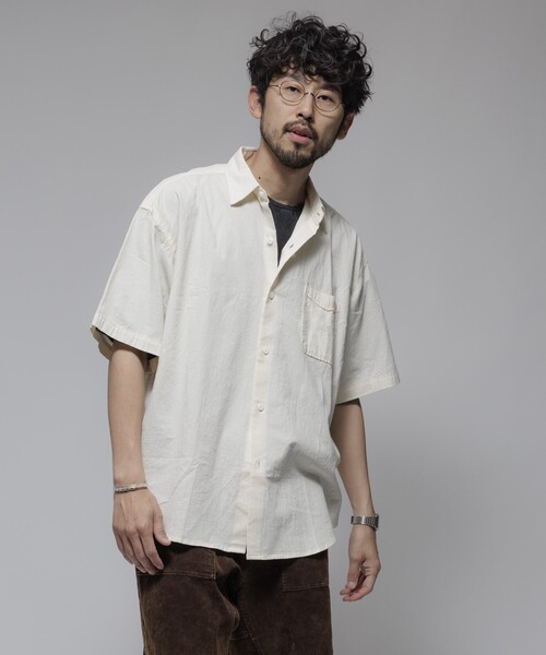 J.ナカムラ様Hipsters Reunion 663 14oz W34 L32 HINSON シャツ HINSON/ヒンソン レギュラーカラー ショートスリーブ