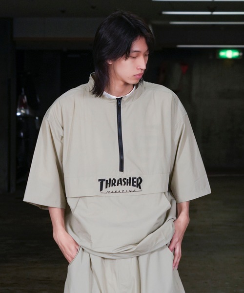 THRASHER（スラッシャー） コート ジャケット S/S NYLON ANORAK HALF