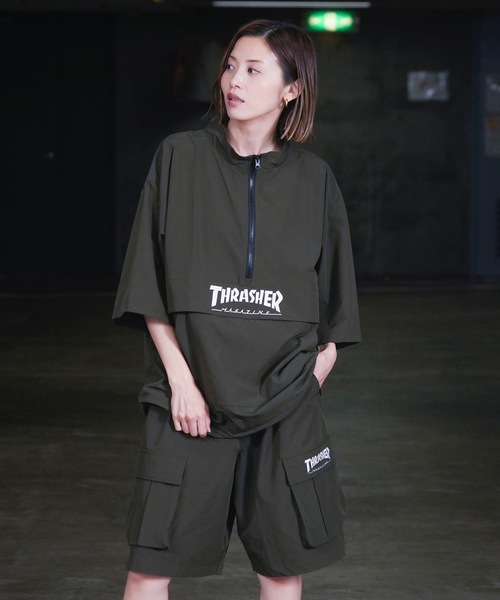 THRASHER（スラッシャー） コート ジャケット S/S NYLON ANORAK HALF