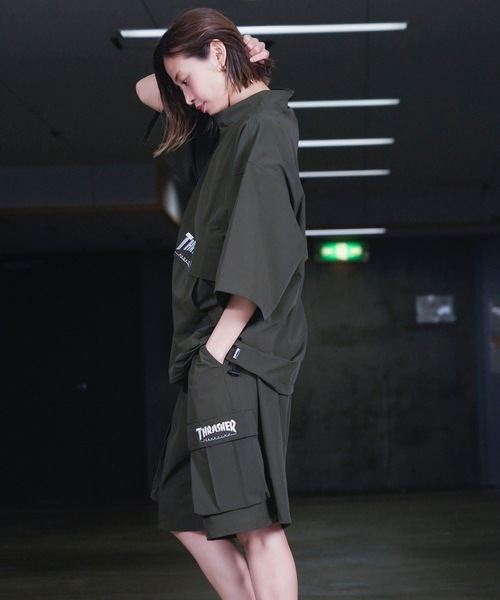 THRASHER（スラッシャー） コート ジャケット S/S NYLON ANORAK HALF