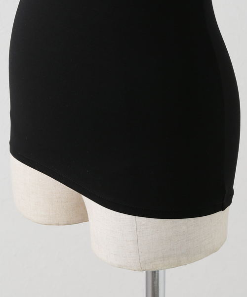 接触冷感・UVカット・ウォッシャブル タックフレアースカート 機能性