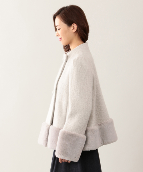 トゥービーシック ジャケット 44 TO BE CHIC」 ノーカラー トゥービーシック ジャケット 44 TO BE CHIC」 ノーカラー