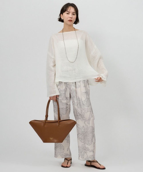 BABYLONE（バビロン） パンツ フラワープリントパンツ レディース