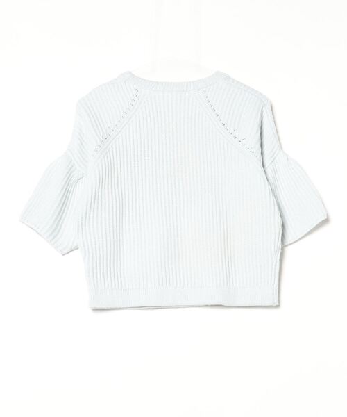 「LILIDIA」 半袖ニット FREE オレンジ レディース_画像2