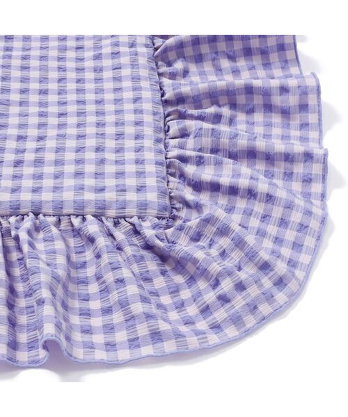 ふわろ 夏でもさらっともちもち ベッドパッド フリルチェック セミダブル WH Francfranc｜ふわろ 夏でもさらっともちもち ベッドパッド