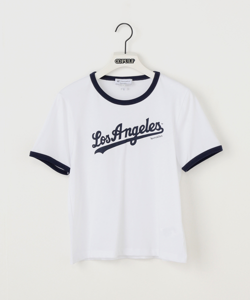 tシャツ SPORTY＆RICH / スポーティアンドリッチ DODGERS RINGER T-SHIRT レディース