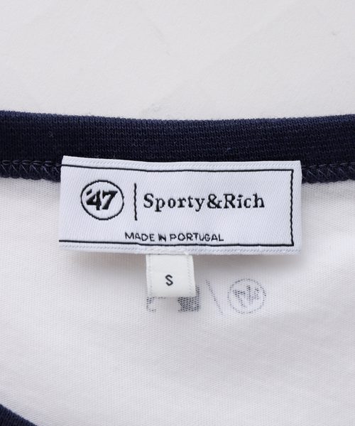 tシャツ SPORTY＆RICH / スポーティアンドリッチ DODGERS RINGER T-SHIRT レディース Sporty & Rich Dodgers Ringer T-shirt | White | FARFETCH CA
