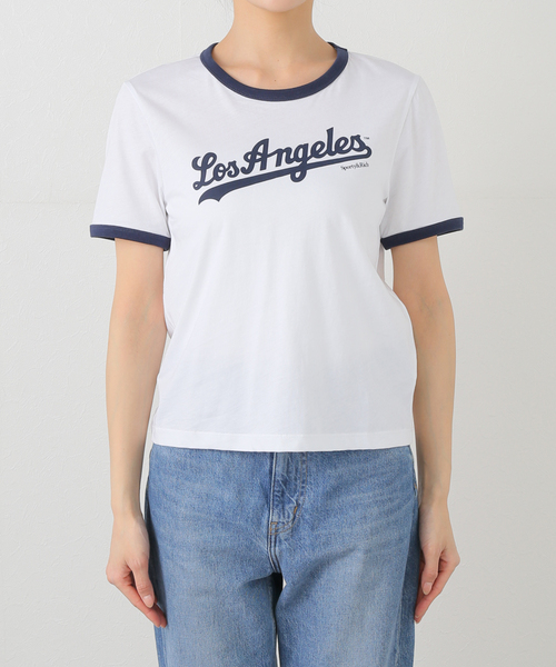 tシャツ SPORTY＆RICH / スポーティアンドリッチ DODGERS RINGER T-SHIRT レディース SPORTY&RICH tシャツ SPORTY＆RICH / スポーティアンドリッチ