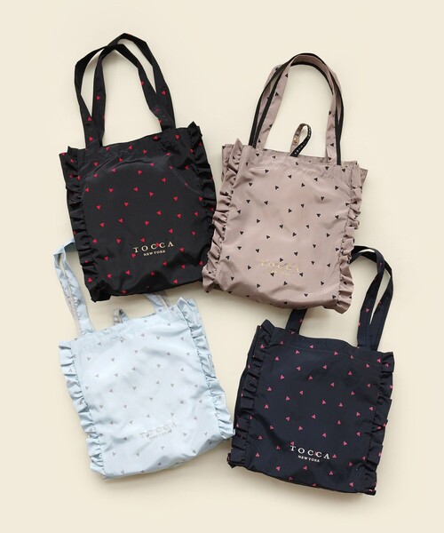 【TOCCA】TRAVELING SUBBAG TOCCA トートバッグ DANCING LOVE FRILL SUBBAG サブバッグ