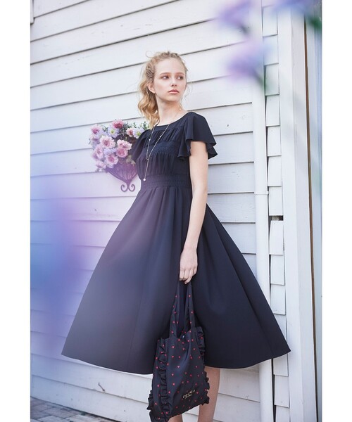 TOCCA トートバッグ DANCING LOVE FRILL SUBBAG サブバッグ