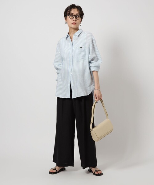 「LACOSTE」 長袖シャツ 36 桜 レディース LACOSTE 「LACOSTE」 長袖シャツ 36 桜 レディース : ZOZOTOWN