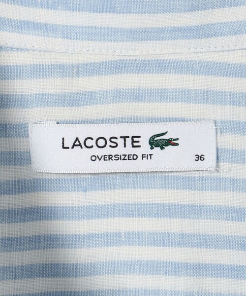 LACOSTE ブラウス シャツ 「LACOSTE」オーバーサイズ レディース