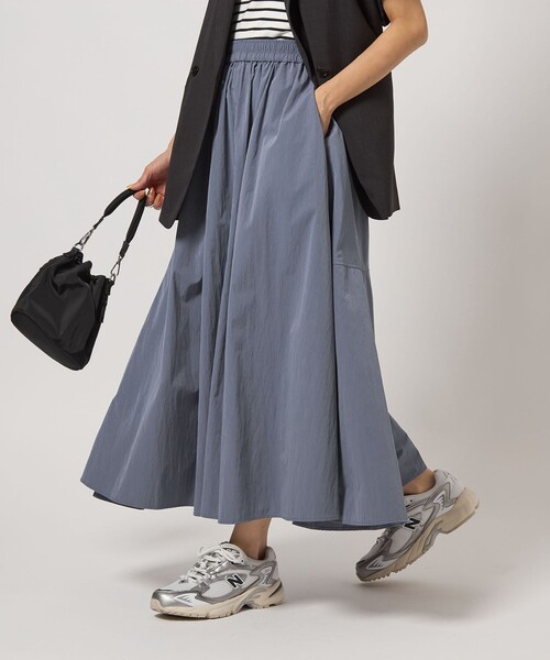 cloth&cross ハグオーワー ラウンドへムスカート パープル