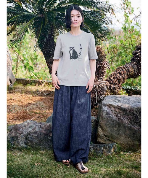 Sunny clouds（サニークラウズ） tシャツ 半袖 ワオキツネザルTシャツ