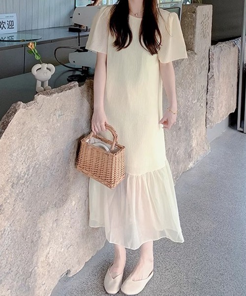ワンピース 裾切替シフォンワンピース : ZOZOTOWN Yahoo!店 - 通販