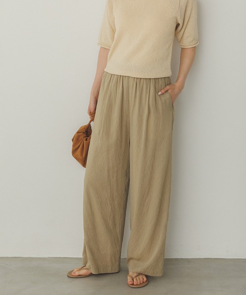 hunch パンツ シアー ストレートパンツ レディース : ZOZOTOWN