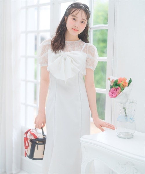 WILLSELECTION（ウィルセレクション） ワンピース ドレープリボン