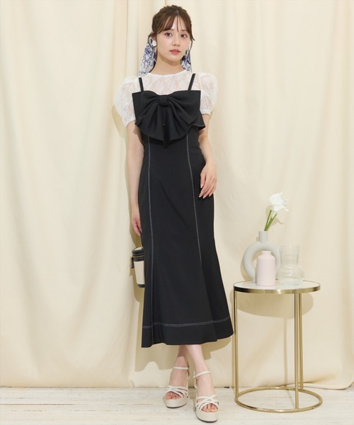 WILLSELECTION（ウィルセレクション） ワンピース ドレープリボン