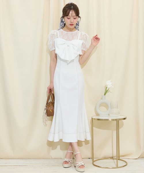 WILLSELECTION（ウィルセレクション） ワンピース ドレープリボン
