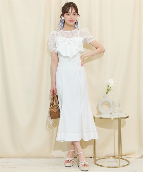 WILLSELECTION（ウィルセレクション） ワンピース ドレープリボン