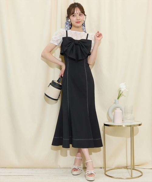 WILLSELECTION（ウィルセレクション） ワンピース ドレープリボン
