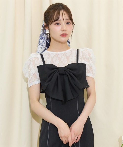 WILLSELECTION（ウィルセレクション） ワンピース ドレープリボン