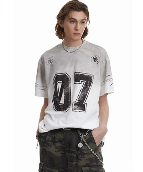 vintage ナンバリング フットボールtee 古着 ラグラン Tシャツ vintage