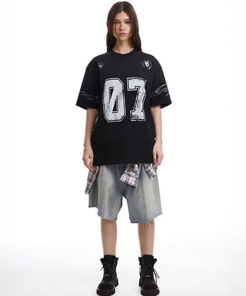 WESTSEA tシャツ ヴィンテージ 半袖 ナンバリング ゲームシャツ メンズ