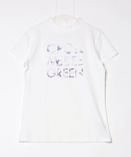 CECIL McBEE（セシルマクビー） tシャツ 半袖 FLOWER LOGO MOCK NECK