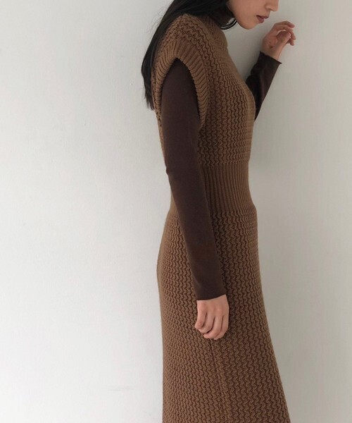 TODAYFUL 「TODAYFUL」 ニットワンピース 38inch ブラウン レディース