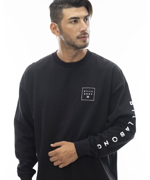 「BILLABONG」 長袖Tシャツ LARGE ブラック メンズ