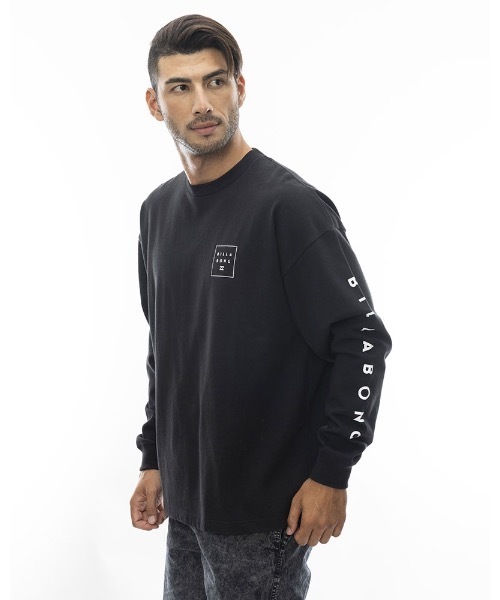 「BILLABONG」 長袖Tシャツ LARGE ブラック メンズ
