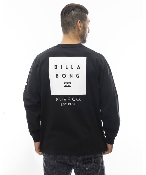 「BILLABONG」 長袖Tシャツ LARGE ブラック メンズ