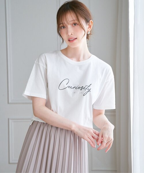 ikka（イッカ） tシャツ 半袖 ロゴフォトプリントT レディース